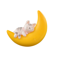 Kawaii 3D Résine Lune Modèles d'animaux Mini Chat Souris Auto Pendentifs Diy Lattafa Parfums De Voiture