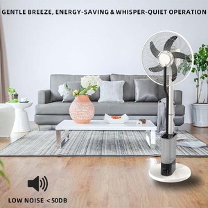 New đa chức năng AC DC năng lượng mặt trời có thể sạc lại Mist fan với ánh sáng dao động điều khiển từ xa hẹn giờ bể nước cho nhiều cảnh - Product Image 5