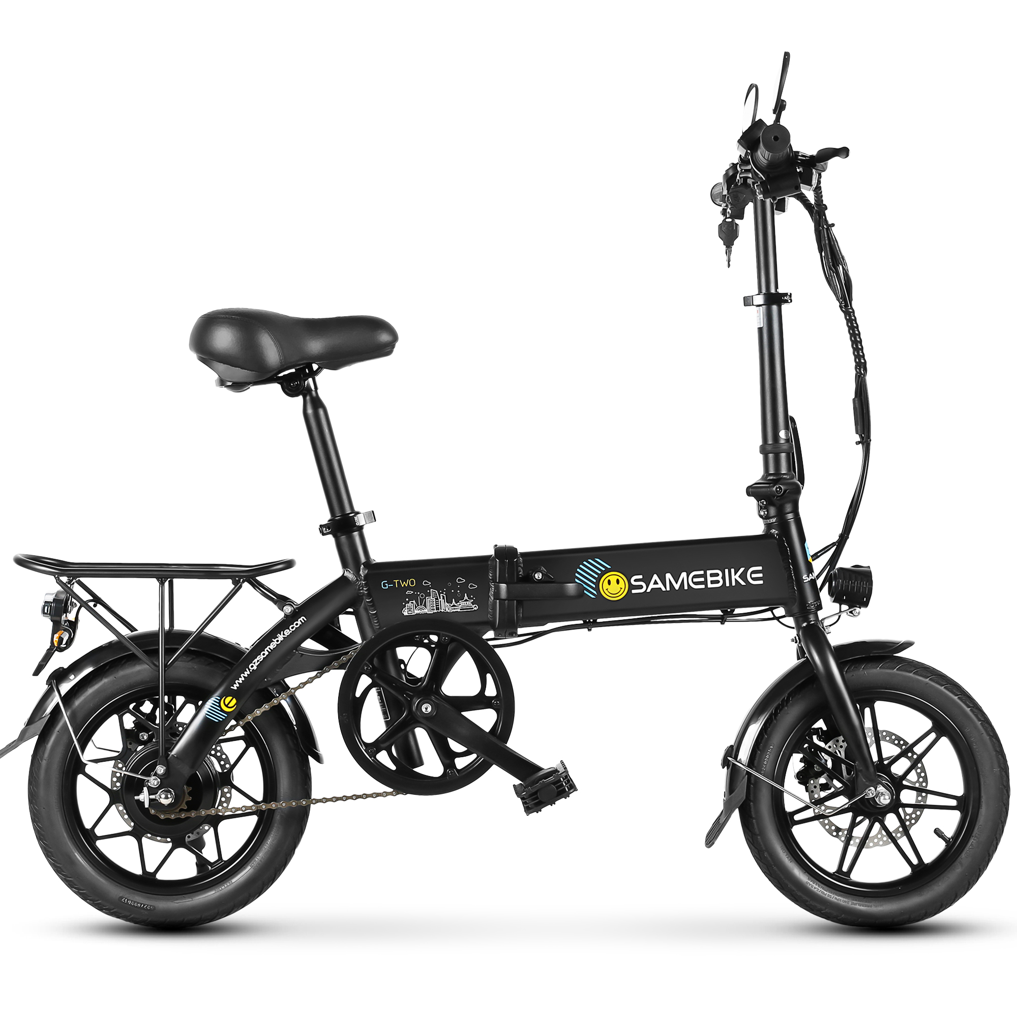 自転車本体 E Bike JG7186 Samebike New 2022 model SAMEBIKE JG7186 OEM 16 Inch Small Tire 36V Lithium Battery