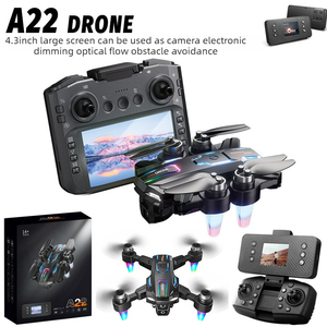 Dron A22 con Pantalla, Puede Tomar Fotos, Quadcopter sin Escobillas, Aeronave de Control Remoto, Versión Ligera - Una Batería - Product Image 1