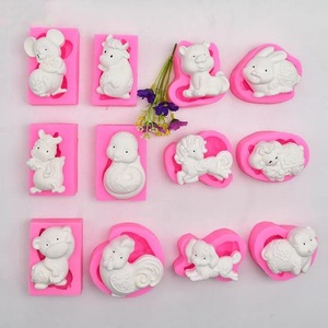 12 Zodiac Silicone Molds Cake Decoration Chocolate Candy Fondant Soap Mold DIY Craft Tools - Product Image 1