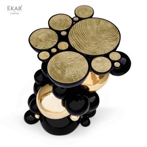 EKAR Ember Luxo Side <span class=keywords><strong>Table</strong></span> <span class=keywords><strong>Sleek</strong></span> <span class=keywords><strong>Console</strong></span> Accent para salas de estar e leitura Nooks - Product Image 6