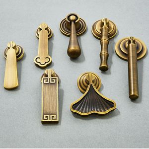 Poignée de tiroir et de placard en laiton massif pour meubles, poignée courbée classique en forme d'arc, quincaillerie - Product Image 2