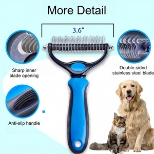 Spazzole e pettini per peli di animali domestici all'ingrosso: sicuri, morbidi, in plastica, di lusso, con design a cartone animato, semplici, pratici, ecologici, multifunzionali per la toelettatura degli animali. - Product Image 3