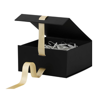 Caja de Regalo de Cartón Rígido con Cierre Magnético Impermeable de Alta Gama con Logotipo Personalizado, Cinta de Seda y Forro de Esponja