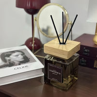Ensemble cadeau de diffuseur de parfum sans alcool écologique et bougie parfumée, parfum de lavande, pot en verre, décoration aromathérapie pour la maison et la voiture