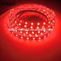 Bande LED Pixel 60 LED/m en Cuivre, RVB, 12V, IP65 Étanche, Adressable Individuellement, avec Double Contrôle de Données pour Aménagement Paysager