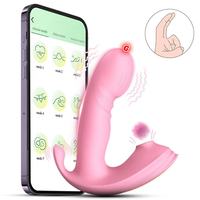 Vente chaude femmes portable APP contrôlé corps masseur G-Spot culotte sucer vibrateur Top produits de sexe