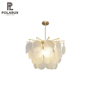 Lámpara de Araña de Cristal Moderna para Sala de Estar, Metal Latón, Cristal Esmerilado, LED, Venta Directa de Fábrica, <span class=keywords><strong>Precio</strong></span> al por Mayor, Lámpara de Araña Nimbus - Product Image 1
