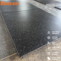 Tapis de sol en caoutchouc EPDM épais de 1m*1m pour salles de sport d'hôtel, utilisation en extérieur, zones de cardio-training