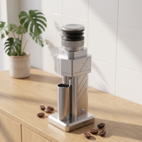 Moulin à café électrique BOSCO 48 mm, lame en acier inoxydable, boîtier en aluminium, capacité de 25-30 g, pour hôtel, maison, usage commercial