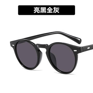 แว่นกันแดดปี 2026 รุ่นใหม่ Pulinsi ทรงเล็ก ทันสมัย ป้องกันรังสียูวี 400 สไตล์ยุโรป-อเมริกา แบบเดียวกับ <span class=keywords><strong>Downey</strong></span>  ฟิล์มสีดำ  วัสดุ PC  ทรง Rice Nail - Product Image 2