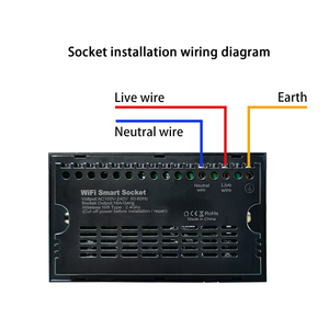 Enchufe de Pared Universal Inteligente WIFI Tuya de 147 mm, 16 A, con 2 Puertos USB Tipo-C PD20W, Control Remoto, Compatible con Alexa y Google Home, Táctil, de Plástico - Product Image 3