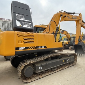 Excavatrice sur chenilles hydraulique SANY SY215C d'occasion, 21,5 tonnes, faible nombre d'heures de travail, pompe moteur incluse, prix attractif, vente - Product Image 4
