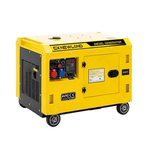 7.5 Kw 7.5KW 7500 Watt 8.5 kW 8000W 8500W 8KW 8.5 kW 9KW 3 pha siêu im lặng Máy phát điện diesel