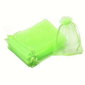 Bolsas de Regalo al por Mayor de Organza Dorada con Cordón, Ecológicas y Reciclables, para Empaque de Joyería - Product Image 6