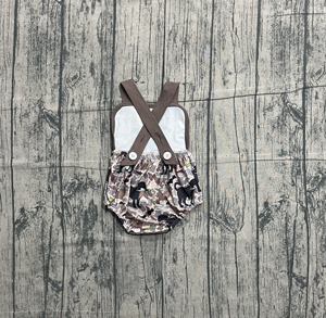 Combinaison sans manches pour bébé fille SR3928 CUSTOM, imprimé camouflage chien canard, vente en gros, combinaison pour bébé - Product Image 2