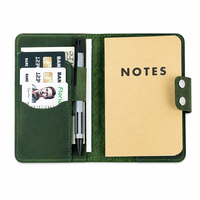 Couverture de carnet de notes en cuir personnalisée avec logo, pochette pour carnet de notes, portefeuille avec boucle pour stylo