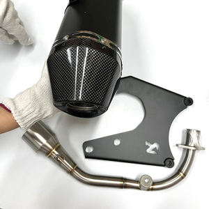 Escape Completo para Motocicleta CHMotor, Estilo de Escape con Silenciador, Conexión Media en A, para 150, <span class=keywords><strong>Sprint</strong></span> - Product Image 4