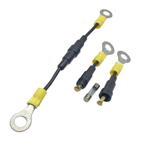 Jinfengsheng Automotive Fuse Box Connector 12awg Silicone <b>Wire</b> With Ring Terminals For Car <b>Electrical</b> Connection - Product Image 1