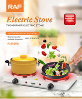 Plaques chauffantes électriques à double brûleur pour la cuisson
