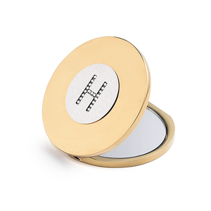 Portable Custom Logo Metal Round Dual Side Cosmetic Gold Fold <b>Compact</b> Pocket <b>Mirror</b> - Product Image 6