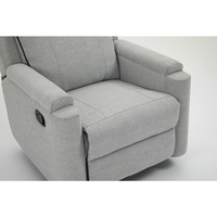 360 °   Fauteuil de relaxation pivotant, fauteuil de bureau, gris clair, inclinable manuel, personnalisable