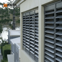Volets extérieurs en aluminium sur mesure, persiennes, pare-soleil, isolation thermique, volets de fenêtre modernes pour façade de villa
