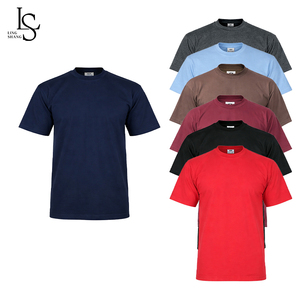 Camiseta <span class=keywords><strong>de</strong></span> Algodón <span class=keywords><strong>para</strong></span> <span class=keywords><strong>Hombre</strong></span>, Económica, al por Mayor, Ultra Suave, Ligera, Elástica, Lisa, <span class=keywords><strong>para</strong></span> Uso Diario, Talla Grande, <span class=keywords><strong>para</strong></span> Actividades al Aire Libre - Product Image 2
