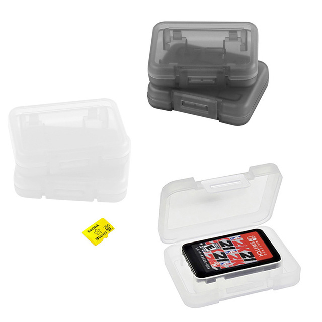 Portable Single Game Dedicated TF Card Storage Holder Mini Case Protective Clear Box for Switch 2 OLED NS Lite