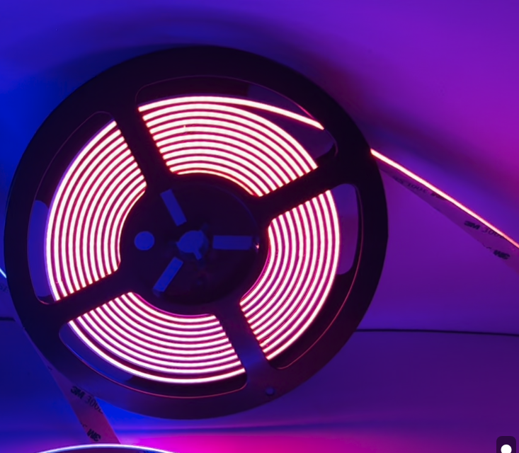 Led Side Rgb RGB Side Emitting COB LED Lights - High Density 840leds/m