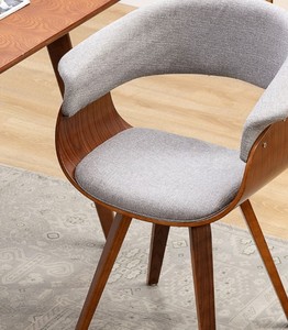 Silla de Comedor Moderna de Estilo Americano, Silla Auxiliar de Madera Contrachapada, Silla de Trabajo - Product Image 3