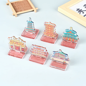 Biểu tượng tùy chỉnh Anime rõ ràng Acrylic Stamp block với xử lý Acrylic Ink Stamp Block chủ Acrylic cao su Stamp Standee Maker - Product Image 3