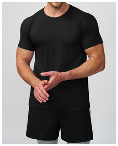 T-shirt da uomo Yiyi Premium in tessuto con design a polsini piegati, ultra morbida e delicata sulla pelle, traspirante, slim fit, a maniche corte. - Product Image 2
