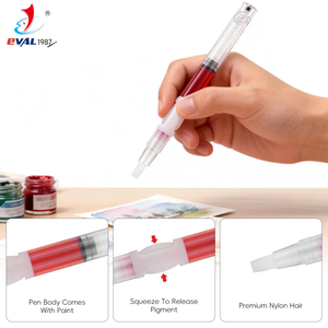 Nuovo Design <span class=keywords><strong>Auto</strong></span>-Fluente, Set <span class=keywords><strong>di</strong></span> 6 Pennarelli ad Acquerello Multifunzionali per Materiali Acrilici/Fondotinta/Lucidalabbra/Rossetto - Product Image 3