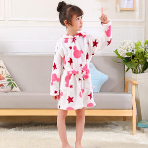 Su misura bambino ragazzi ragazze stampato accappatoio flanella accappatoio inverno accappatoio per <span class=keywords><strong>la</strong></span> notte - Product Image 3