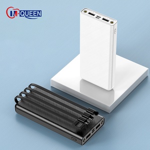 Banco de Energía de Carga Rápida Personalizado de 10000mah-20000mah con 4 Cables Integrados, Batería Externa de Emergencia Tipo C - Product Image 6