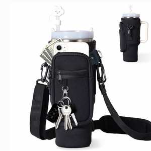 Fashion Insulated <b>Bottle</b> <b>Cooler</b> Bag Handle <b>Water</b> <b>Bottle</b> Thermos Cup Bag Single Strap Lightweight Neoprene Thermal Flask Bag - Product Image 4