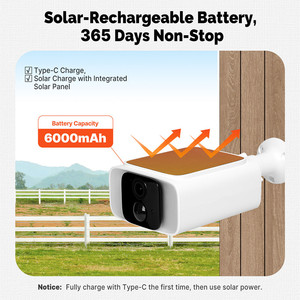 Caméras solaires intelligentes sans fil 2,4g à faible consommation d'énergie, étanches, à détection PIR, à batterie solaire, WiFi <span class=keywords><strong>5GHz</strong></span>, 4MP, <span class=keywords><strong>Tuya</strong></span> - Product Image 3
