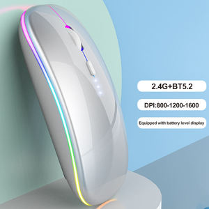 <b>Computer</b> Accessories Rgb <b>Mouse</b> Thin <b>Mouse</b> Inalambrico Ergonomic Rechargeable Battery Power Display Wireless <b>Mouse</b> - Product Image 2
