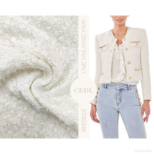 Tinh tế tráng lệ thời trang Acrylic Len nylon <span class=keywords><strong>Polyester</strong></span> pha trộn ưa thích sợi vải cho phụ nữ áo khoác ngoài - Product Image 1