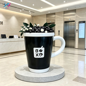 Escultura Moderna y Duradera de Fibra de Vidrio, Escultura <span class=keywords><strong>3D</strong></span> para Decoración de Exteriores, Hogar, Vestíbulo de Hotel, Galería de Arte, Espacio Comercial, Modelo de Tetería - Product Image 5