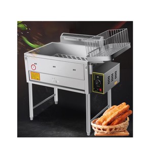 40l الفولاذ المقاوم للصدأ 1 خزان 2 سلة الغاز المقلاة النفط أقل مزدوجة المقلاة العميقة التجارية الغاز المقلاة العميقة مع البروبان - Product Image 4