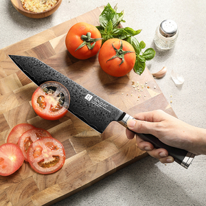 <span class=keywords><strong>Cuchillo</strong></span> Bunka XINZUO Nuevo con Recubrimiento de Titanio y Acero de Damasco con Mango de Madera de Ébano - Product Image 3