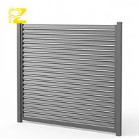 Panneaux de clôture en aluminium pour extérieur, écran d'intimité pour jardin, revêtement en poudre, alliage 6063, antirouille, moderne, taille personnalisée