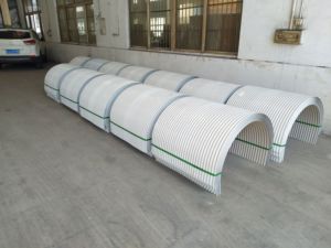 Capot de couverture de bande transporteuse industrielle en acier inoxydable nouveau étanche à la poussière pour la construction minière écologiquement métal - Product Image 2