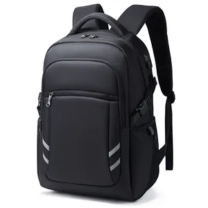 New luxury men women reflective USB backpack travelling back pack bag durable custom waterproof private label backpack