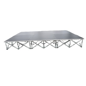 Đám Cưới Giai Đoạn 4X4 Boong <span class=keywords><strong>X</strong></span>ách Tay Sân Khấu Có Thể Gập Lại Chân Sân Khấu Nền Tảng Màu Đen - Product Image 2