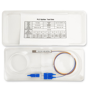 ข้อต่อท่อเหล็ก PLC แบบ SC/UPC ขนาด 0.9 มม. 1*2 สำหรับใยแก้วนำแสงแบบเปลือย 1*16 โหมดเดี่ยว ขนาด 250um ใช้ภายใน/ภายนอกอาคาร -40C-85C ระบบ FTTX - Product Image 2