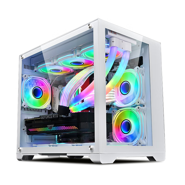 2024 OEM M-ATX/ITX Gaming PC Desktop Computer Gaming RGB Computer Cases & Towers With Fan